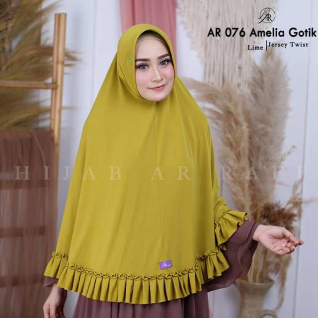 Jilbab Hijab Kerudung Bergo Khimar Jumbo Instant Terbaru 2021 kode Ar 076 by Ar Rafi Zoya Elzatta