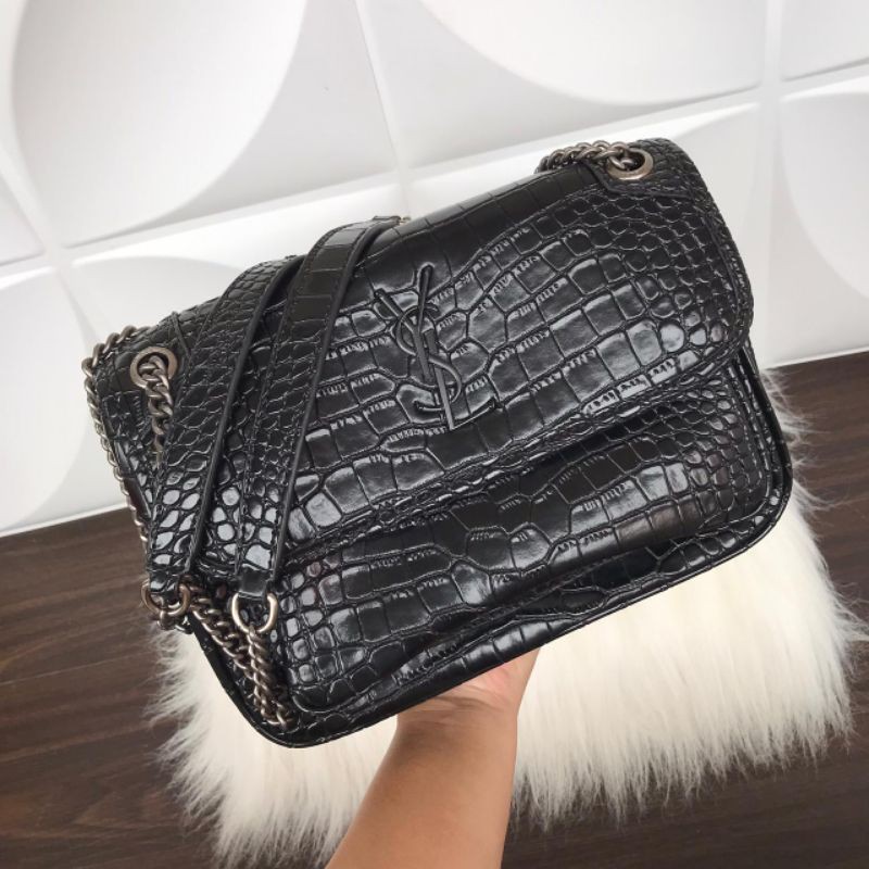 Tas ysl niki medium croco