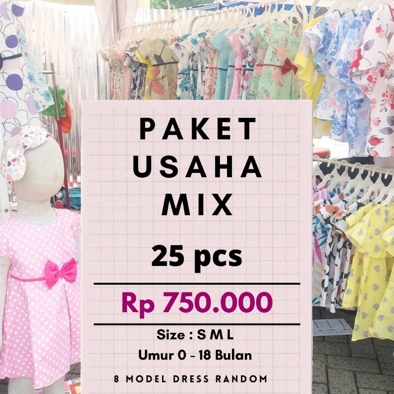 Paket Usaha Grosir Dress Bayi/Baju Bayi