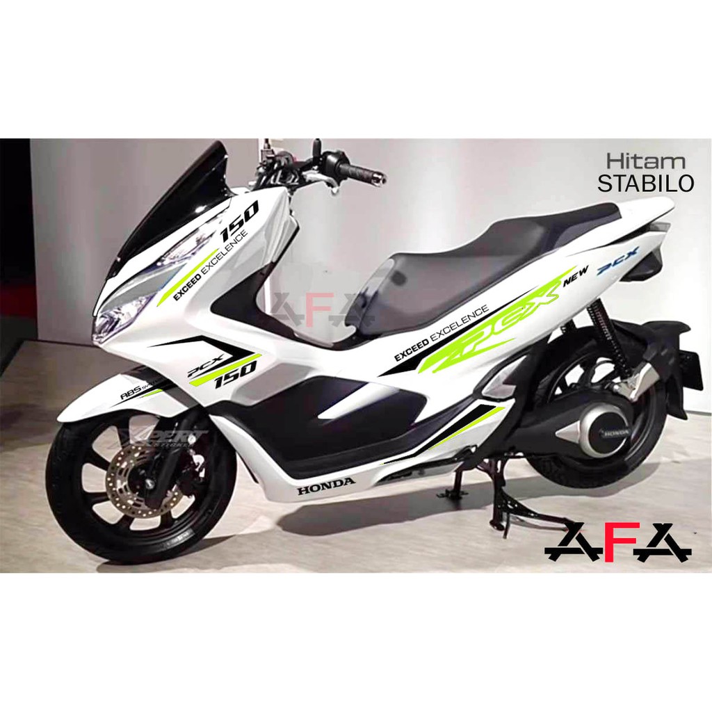 Stiker Motor - Cutting Stiker- Stiker PCX- Sticker Keren- PCX Hitam Stabillo
