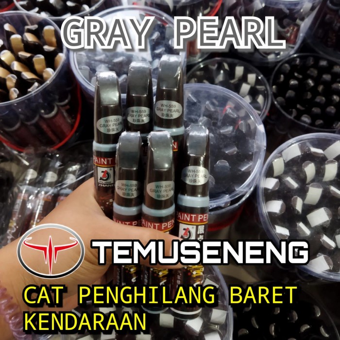 Grey Pearl Metalic Abu Tua Spidol Cat Abu Tua Metalik Anti Noda Baret Mobil Motor