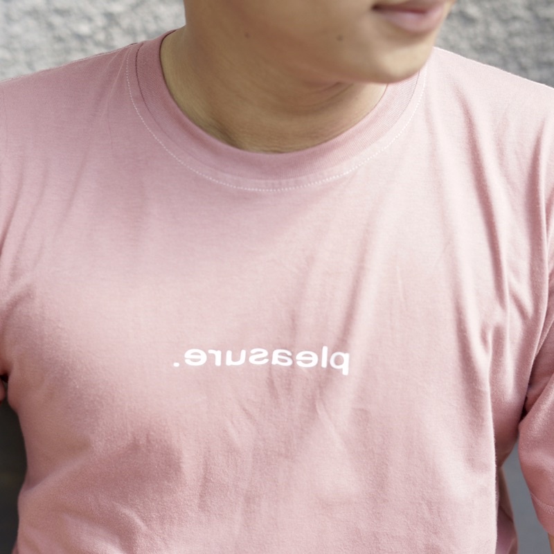 PLEASURE | MIRROR TSHIRT DUSTY SMALL LOGO