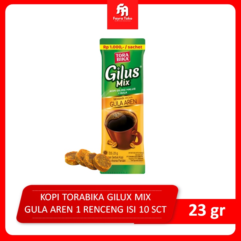 KOPI GILUS MIX / KOPI GILUS MIX GULA AREN RENCENG 10 SACHET