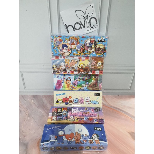 kotak pensil DUS/pensil case/tempat pensil DUS fancy-BTS