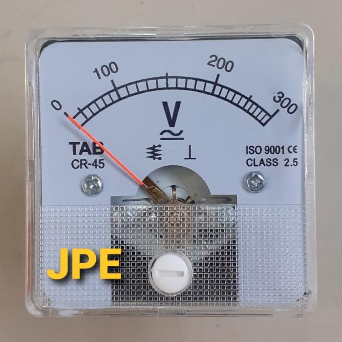 Voltmeter Volt Meter Analog Cr-45 300 V / Voltmeter Ac/Dc Cr 45