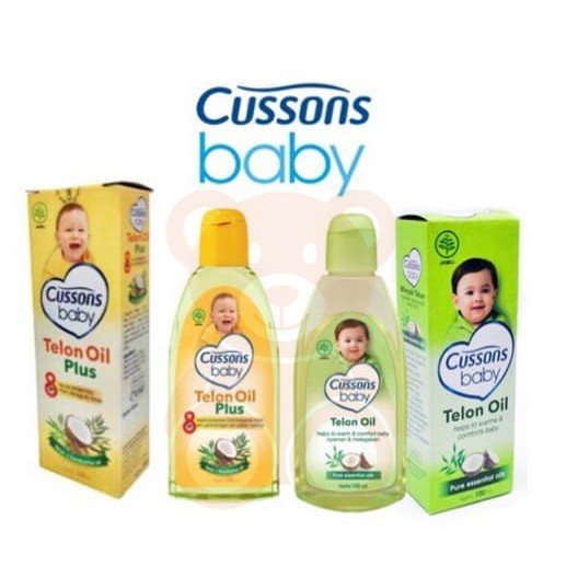 Cussons Baby Telon Oil Plus 100 ml &amp; Telon Oil 100 ml / Minyak Telon Cussons