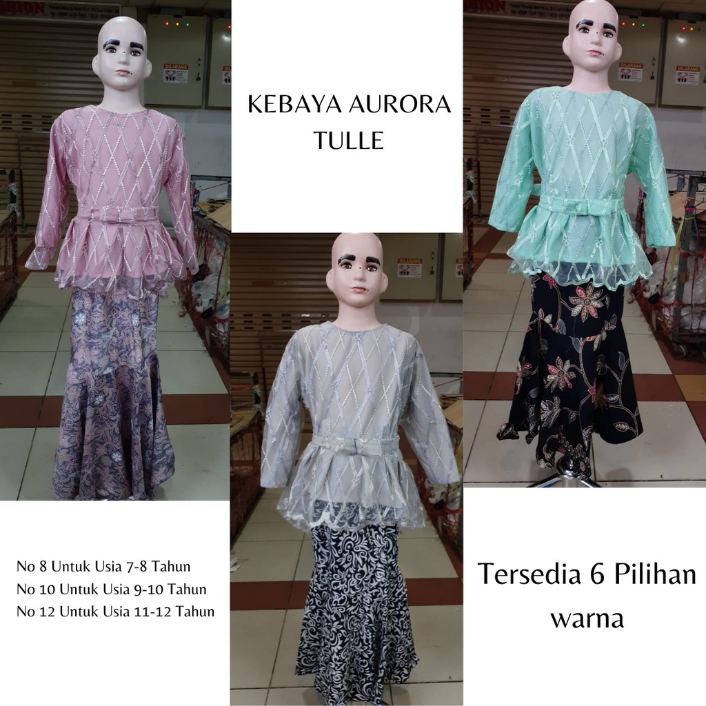 Setelan Kebaya Anak Bahan Tulle