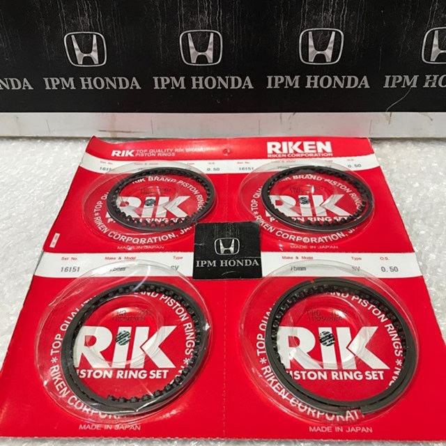 16151 RIK JAPAN Ring Piston Seher Honda Grand Civic 1988 1989 1990 1991 STD 025 050 075 100