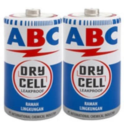 Baterai Besar ABC Battery Dry Cell Type D / Batre / Batere