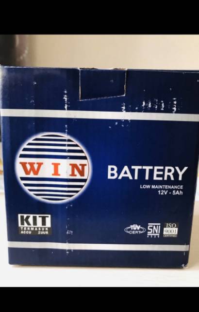 Aki Battery GM5Z-3B Kit Aki Basah VegaR New - Vega R New Berkualitas