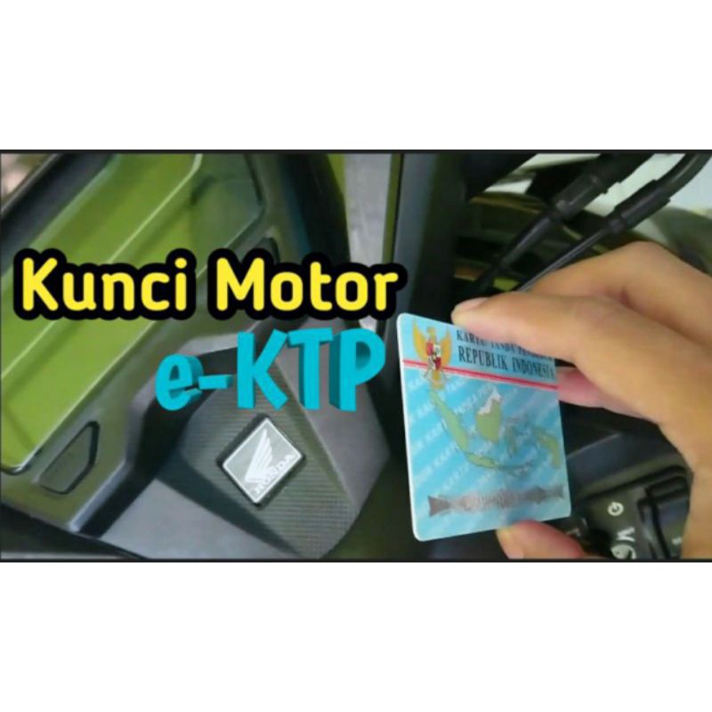 kunci motor rfid,kunci anti maling,kunci motor e ktp,stater motor rfid,kunci arduino,anti maling