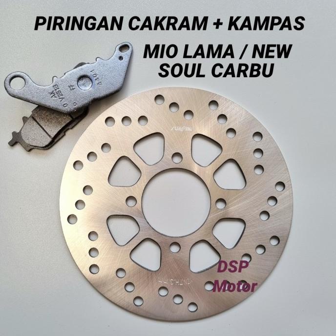 [[COD]] PIRINGAN PIRING REM DISK CAKRAM DEPAN+KAMPAS REM MIO SPORTY-MIO SMILE KOMPLIT Kode 579