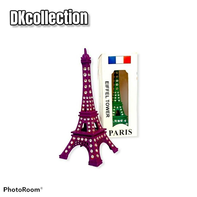 Miniatur EIFFEL WARNA swarovski  menara eiffel WARNA MINIATUR paris 10cm miniatur eiffel tower warna