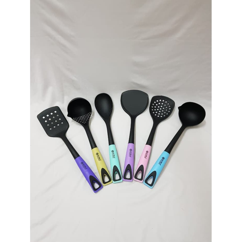 Supra Spatula Set Nylon Kitchen Tools Multi Color