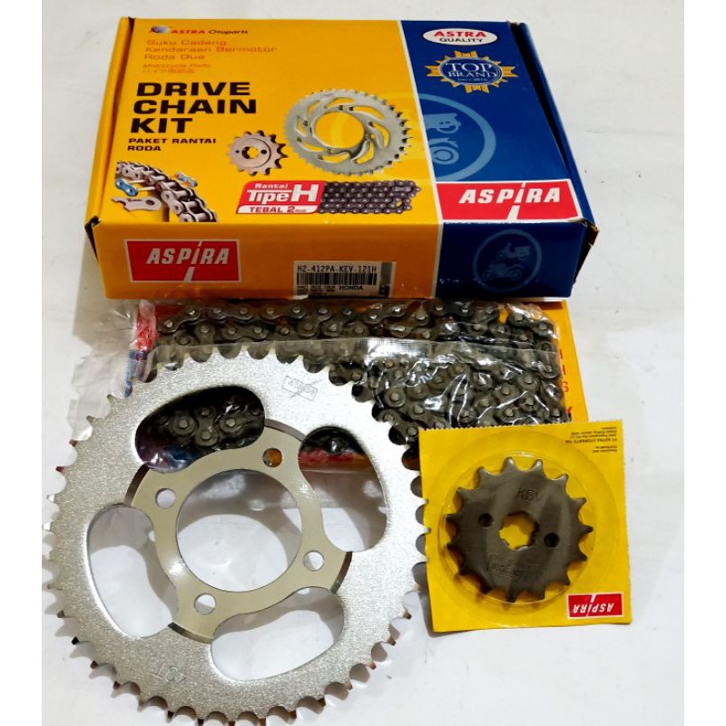 gir set KEV aspira buat motor honda supra, supra x, legenda