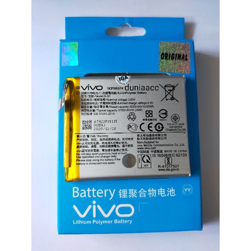 BATERAI VIVO V15 PRO ORI BATRE VIVO V15 PRO ORI BATTRAY B-G1