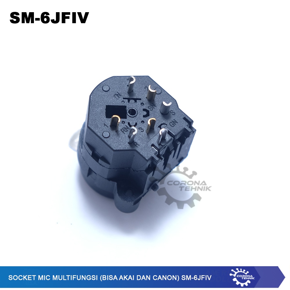 SM-6JFIV - Socket Mic Multifungsi (Bisa Akai dan Canon)