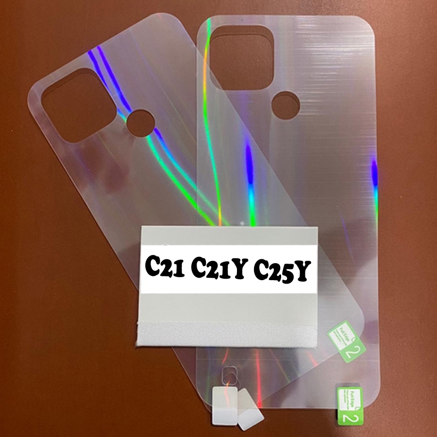 BACK SKIN AURORA REALME C21 / C21Y / C25Y GARSKIN ANTI GORES BELAKANG REALME