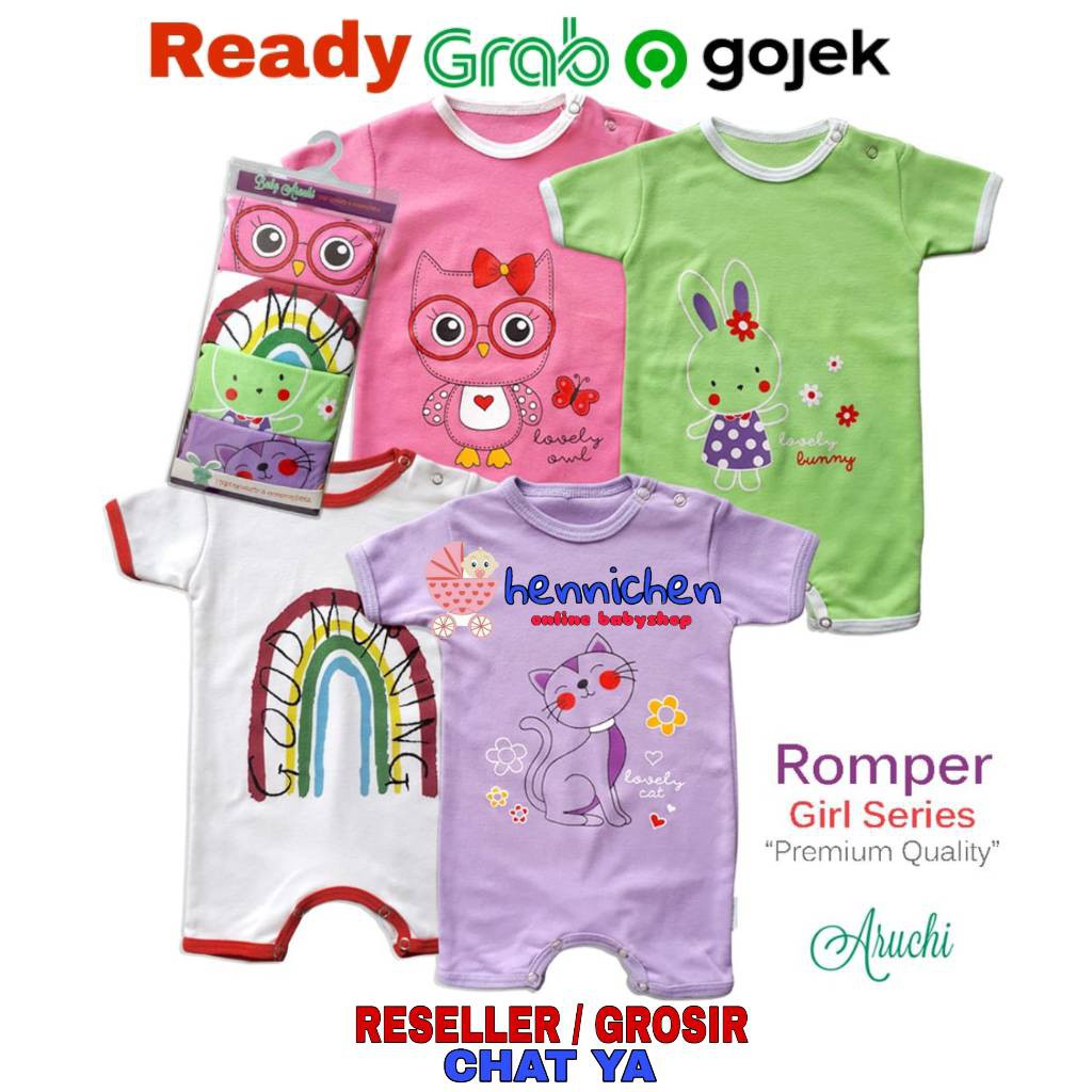 4 PCS / 1 PCS ROMPER ARUCHI GIRL SERIES SNI NEW