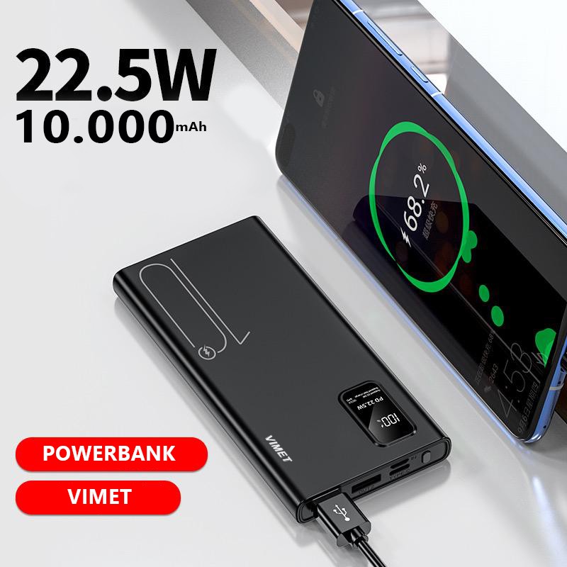 V3 Powerbank 10000mAh Fast Charging 22.5Watt Powerbank Portable NEW