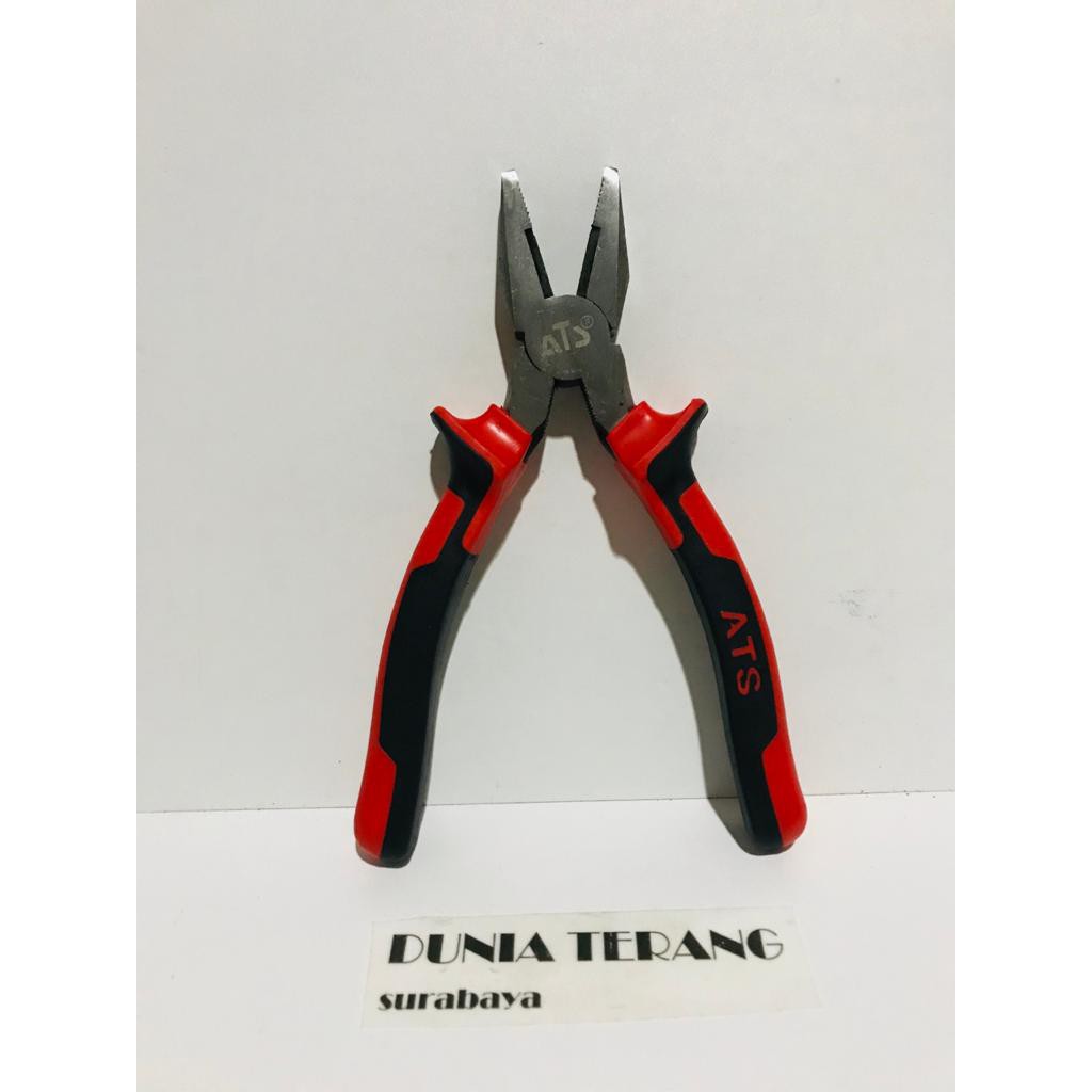 Tang Kombinasi ATS 7in Merah Hitam / Chrome Combination Plier 7 Inchi / Tang Serbaguna