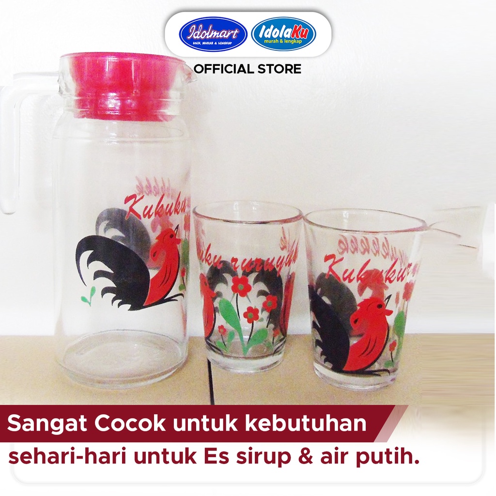 IDOLMART Teko Set Mini/ Kimglass Drink Set Surabaya