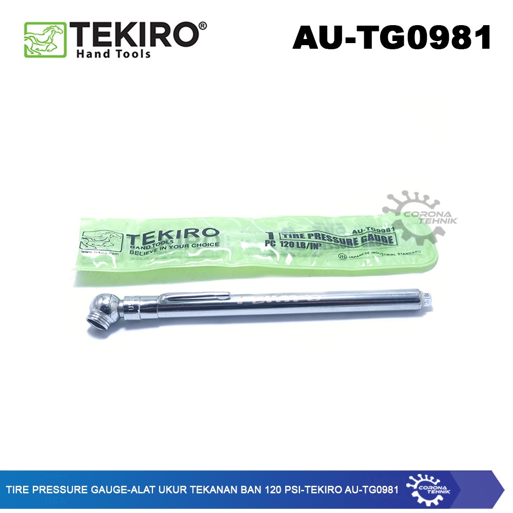 Tekiro AU-TG0981 - Tire Pressure Gauge - Alat Ukur Tekanan Ban 120 Psi