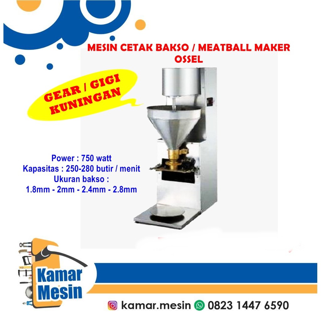 Murah Mesin Cetak Bakso Ossel Meatball Maker Ossel Mesin Pembuat