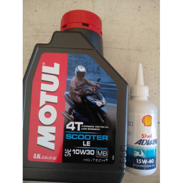 Paket oli matic motul 0.8 lt + oli gear..untuk semua jenis motor matic honda.yamaha.suzuki