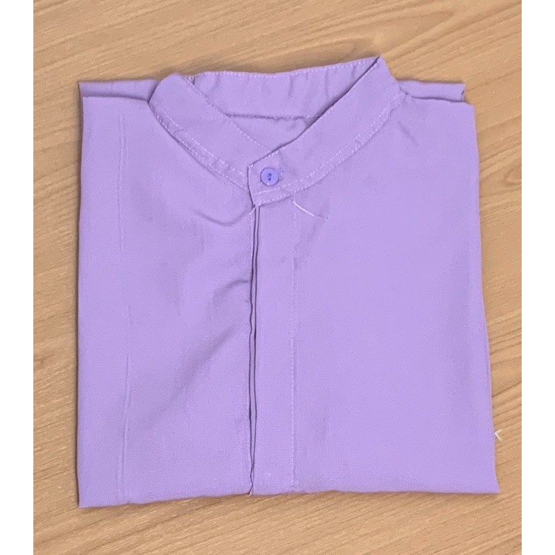 1 KG 6 PCS | RUFI KEMEJA LENGAN BALON /  ATASAN WANITA / JUMBO / KEMEJA WANITA / DEALOVA-RUFI LILAC WOLFIS