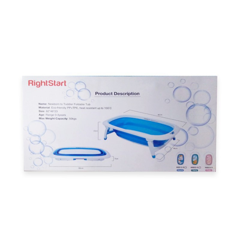 Right Start Foldable Newborn Baby Bath Tub Bak Mandi Bayi - Tersedia Pilihan Warna