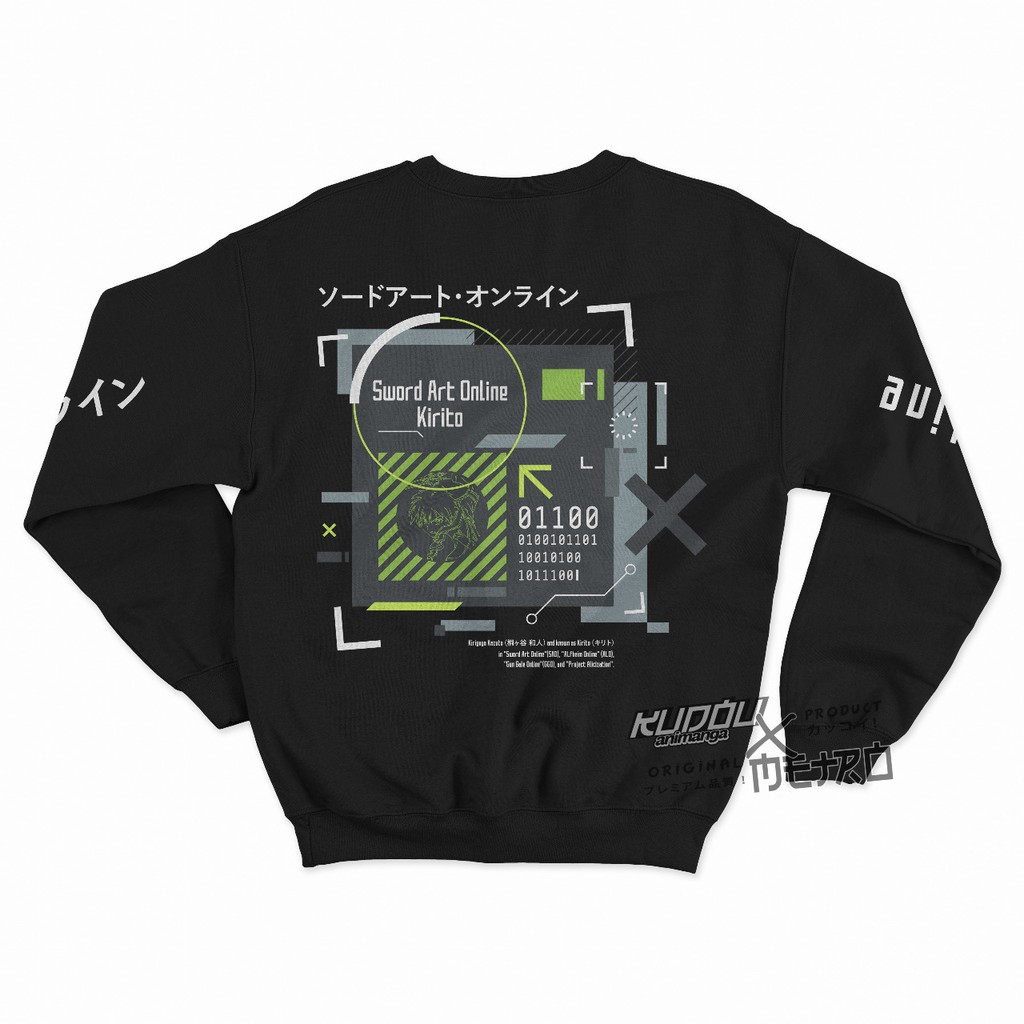 Crewneck SAO Kirito Anime Manga Sword Art Online