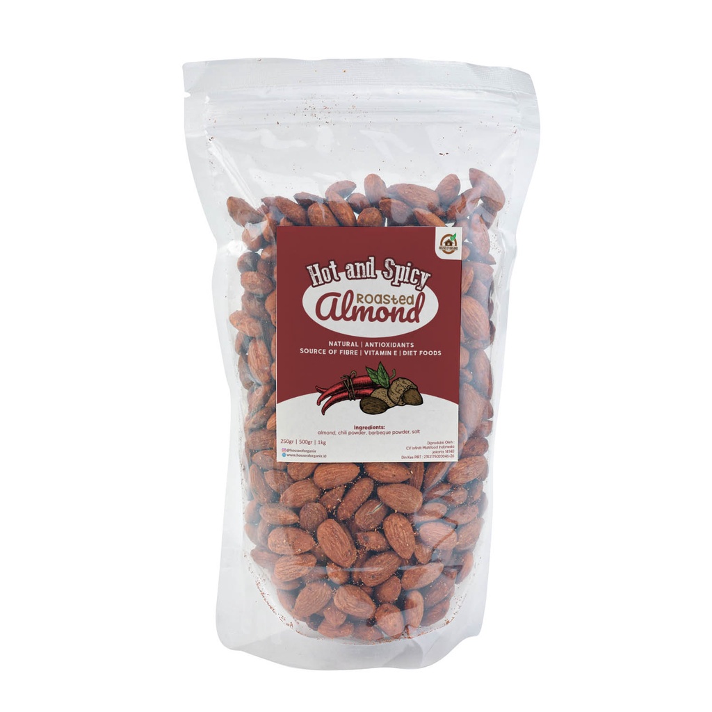 

House Of Organix Hot And Spicy Roasted Almond 500 Gr