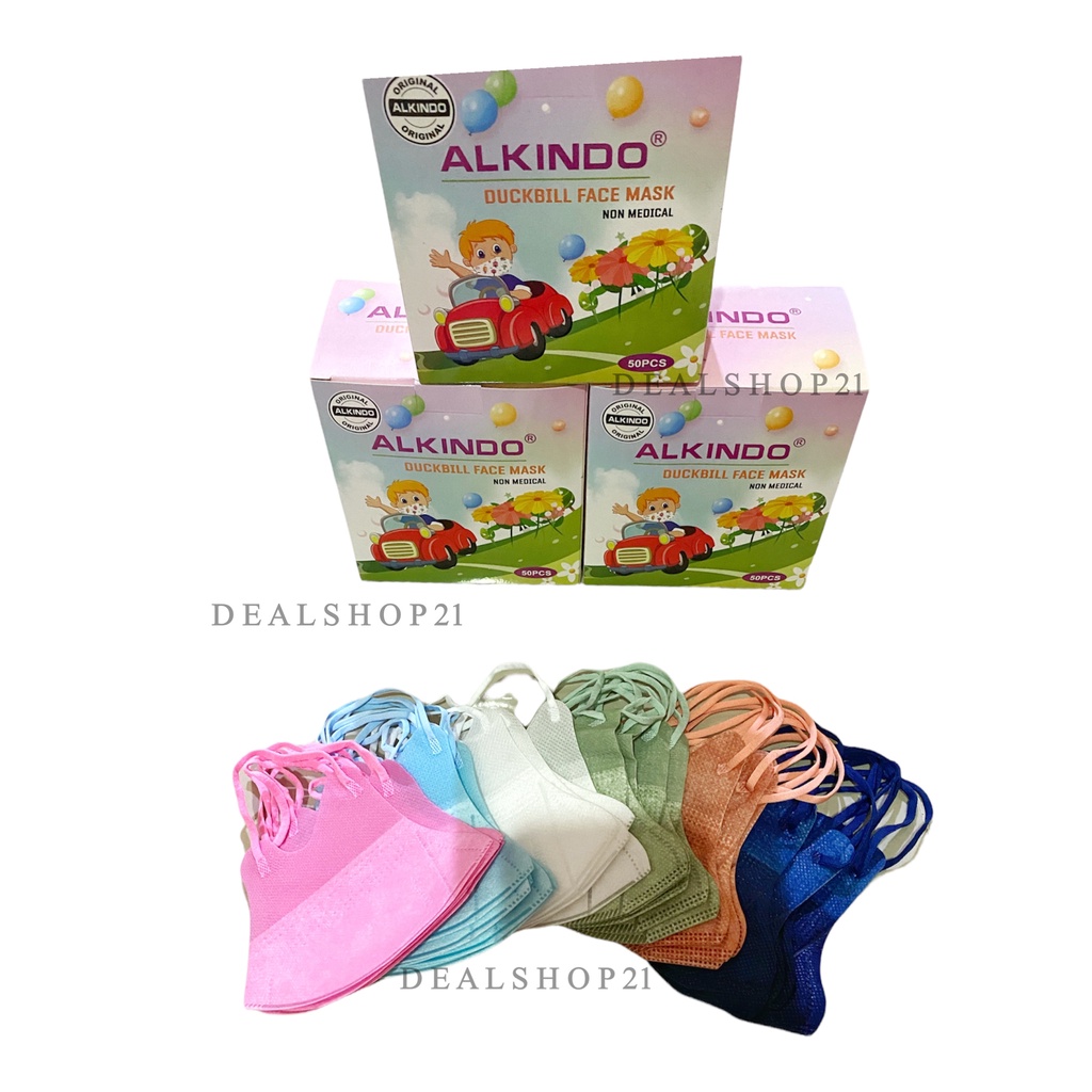 MASKER DUCKBILL ANAK MOTIF, FACEMASK ANAK, 1 PACK ISI 50PCS