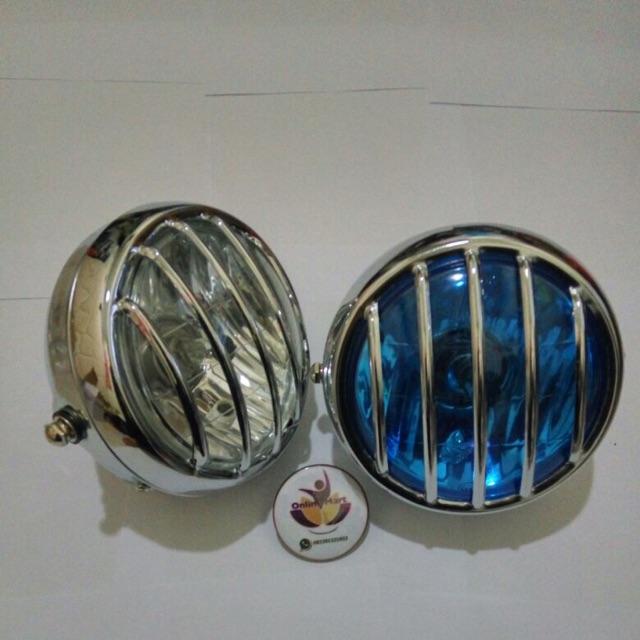 Lampu reflektor teralis crome variasi rx king byson ninja cb mega gro pulsar vixion universal