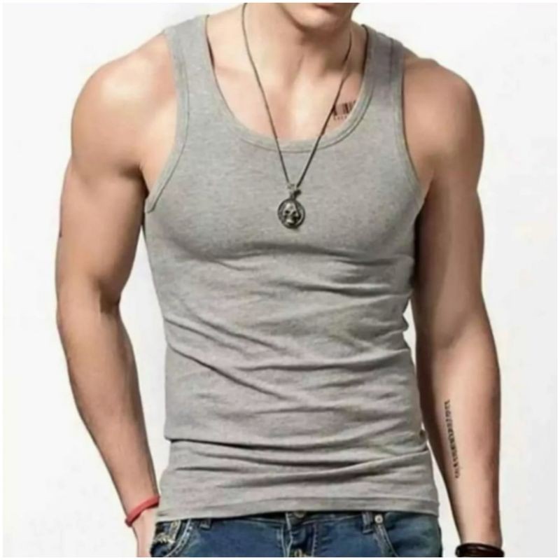 promo...Kaos dalam pria dewasa singlet pria tanktop Jumbo warna polos katun premium