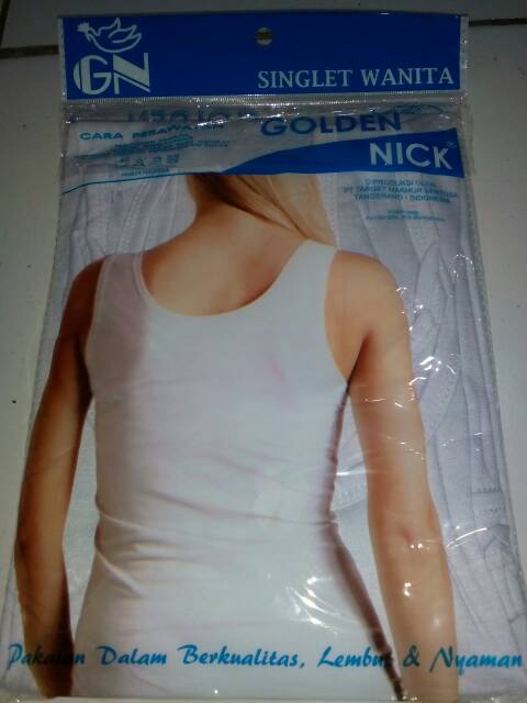 Kaos Dalam Wanita Tengtop Wanita Putih Golden Nick