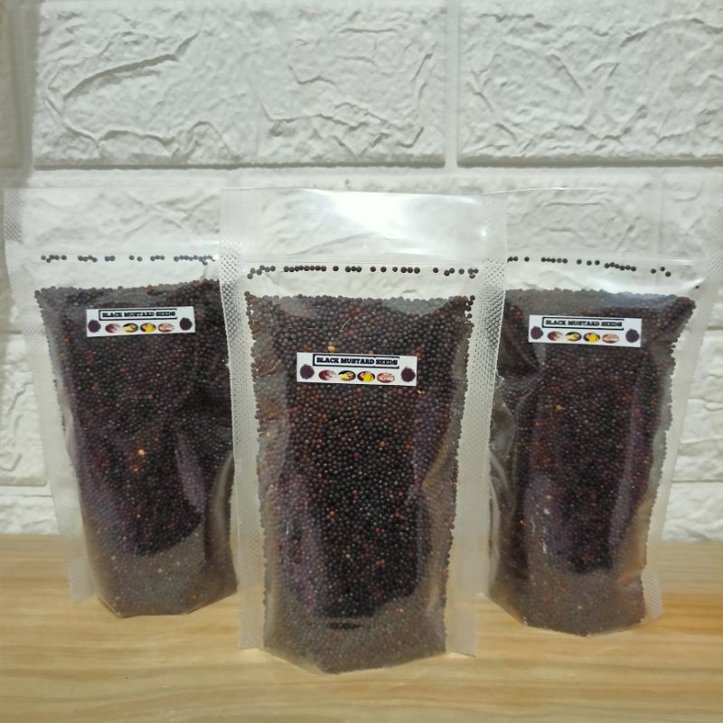 Black Mustard Seed Pakan Biji Terbaik Untuk Hewan Penyuka Biji Hamster Burung Blackmustardseed PouchS