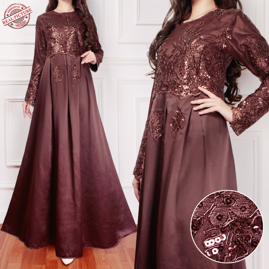 HOPYLOVY - Gamis Maxi Dress Arabia