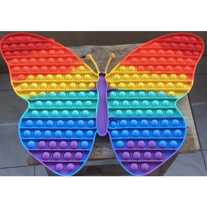 Mainan Popit Anak Pop it Kupu kupu Super Jumbo