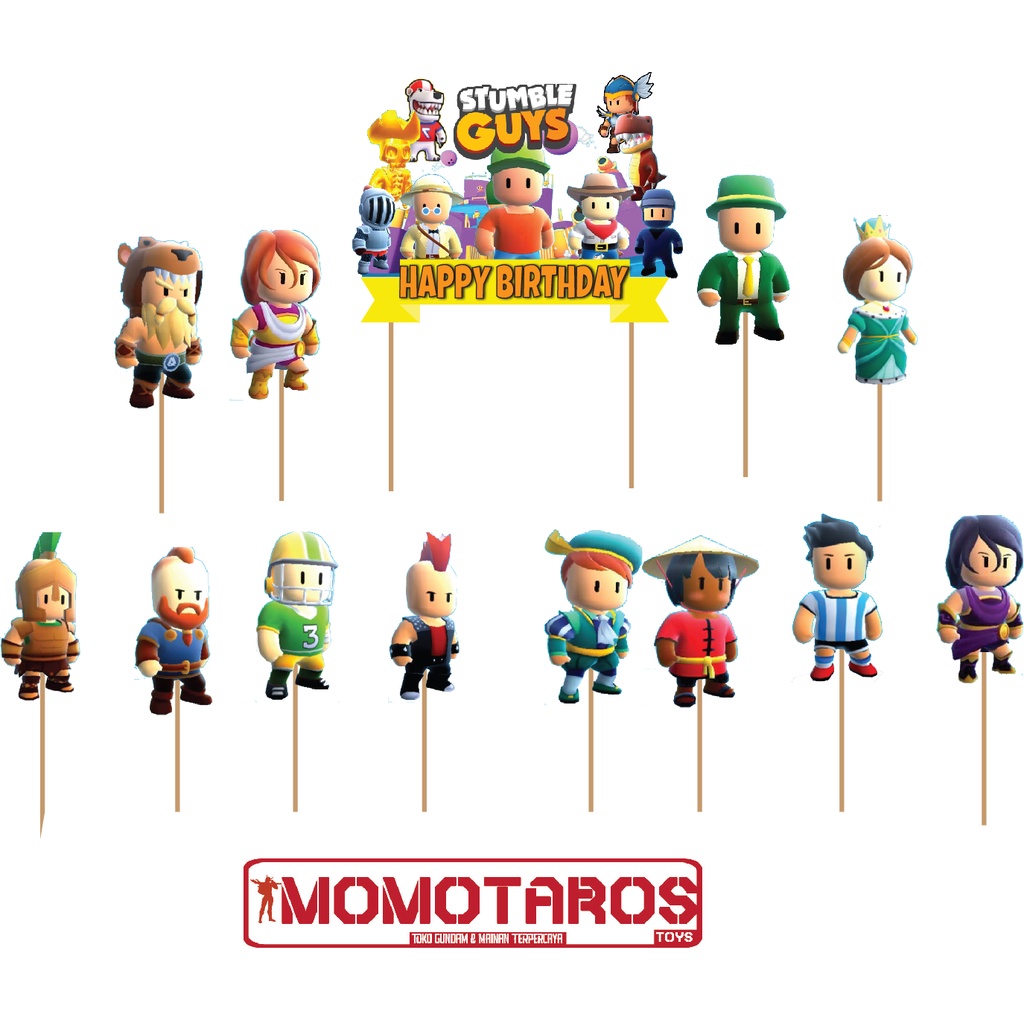 Topper cake Stumble Guys set