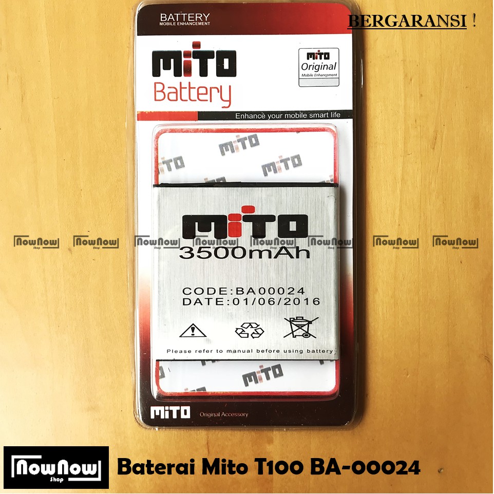 Baterai Mito T100 BA-00024 Original Batre Battery HP