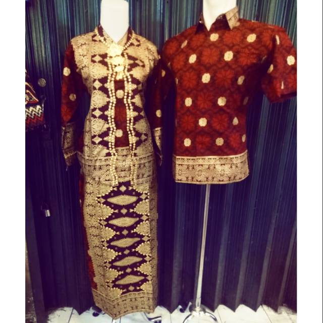 Couple Baju Songket Palembang Shopee Indonesia