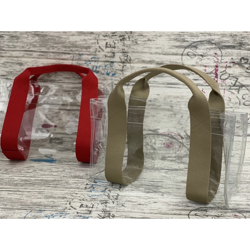 Tas Tote PVC Mika Transparant Fashion Dengan Pouch cocok untuk konser