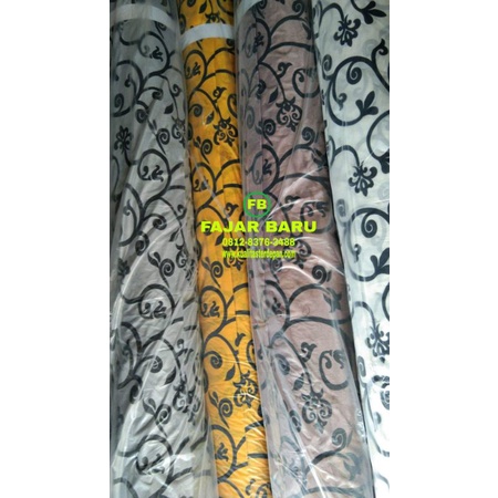 Kain bahan abutai/filamin/habutai motif kiloan