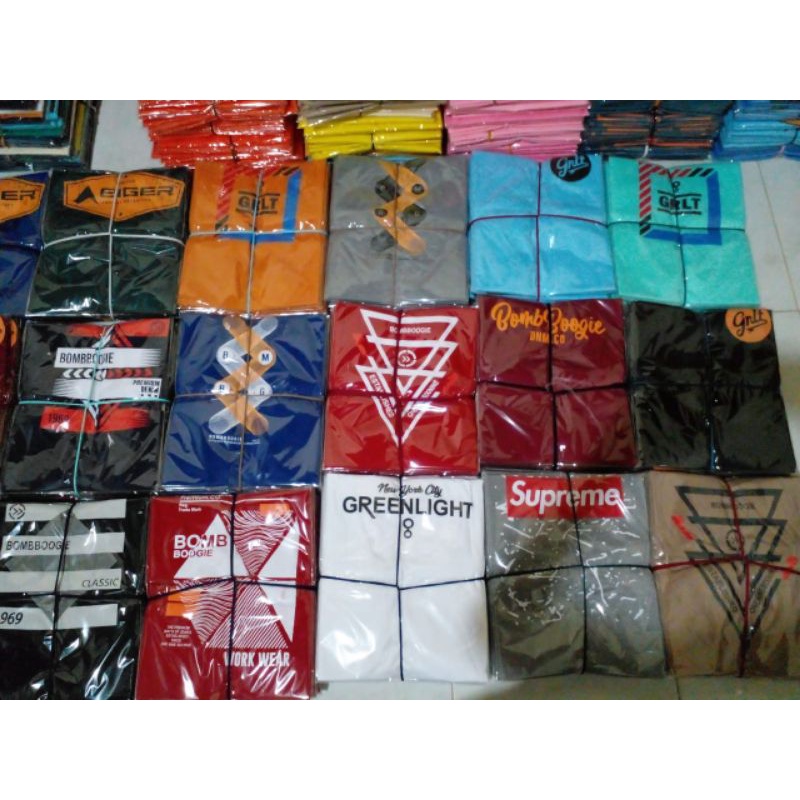 PUSAT GROSIR KAOS DISTRO MURAH ( MINIMAL BELANJA 6 KAOS )
