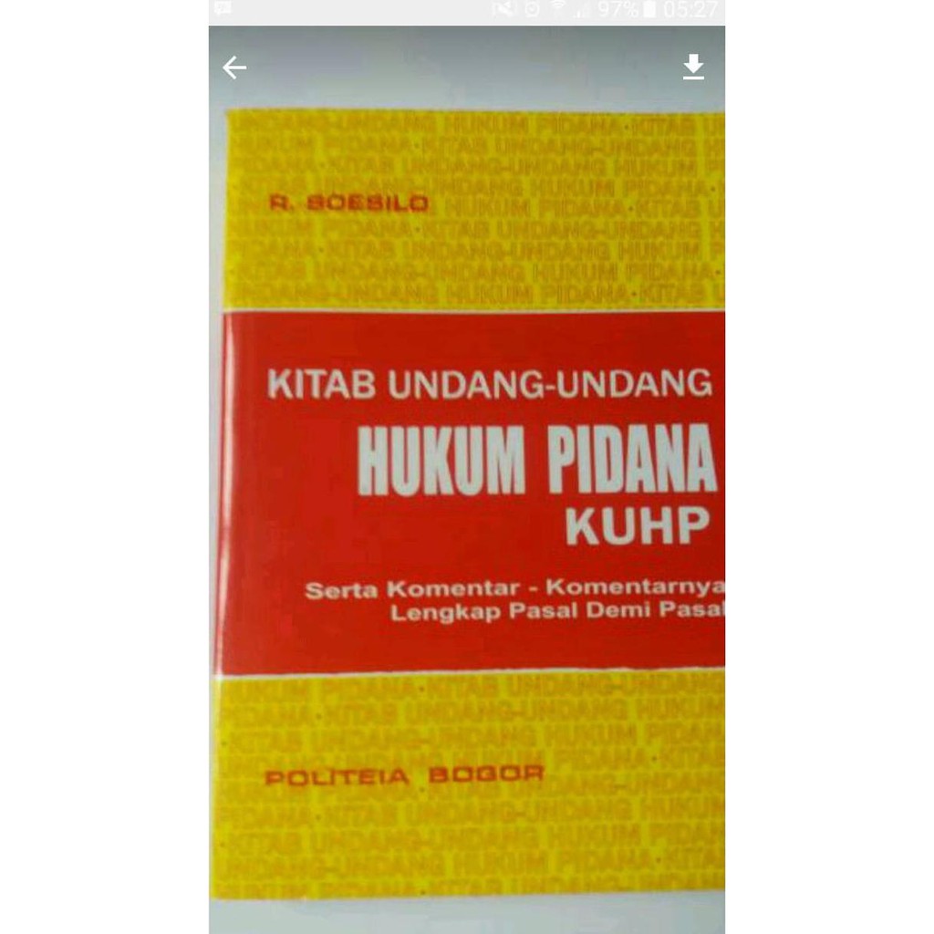 Kuhp - R. Soesilo Harga Promo