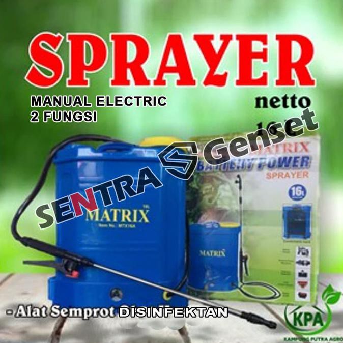 HOTLIST alat semprot desinfektan. sprayer electric dan manual. tangki 16 liter