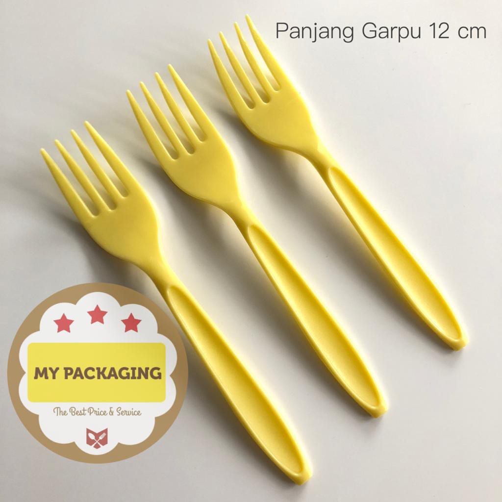 Harga 40pcs - Garpu Plastik Kecil / Garpu Buah / Garpu Kue PREMIUM