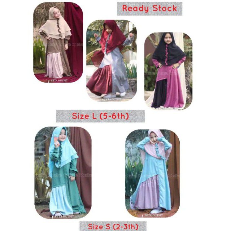 GAMIS ZETA CORDELIA SERIES / SET SYARI / PREMIUM